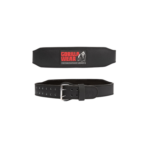 Gorilla Wear 4 Inch Padded Leather Lifting Belt