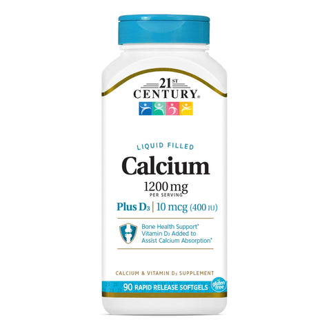 21 ST CENTURY CALCIUM 1200 mg +D3